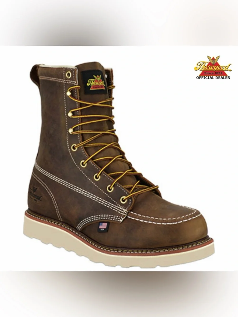 Thorogood American Heritage 8” Toe Safety Work Boots Size 9.5D NWT